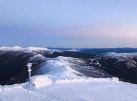 На високогір’ї Карпат температура повітря -5°C