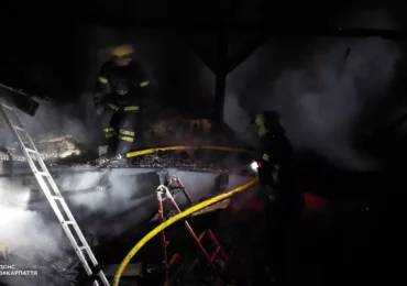 Вогнеборці ліквідували пожежу на території Свято-Покровського монастиря у селі Кострина