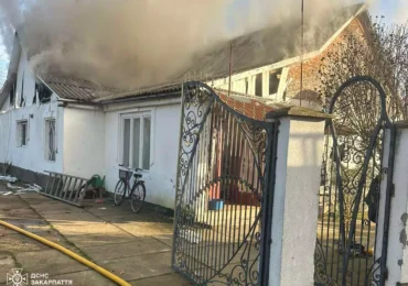 На Берегівщині ліквідували пожежу у будинку