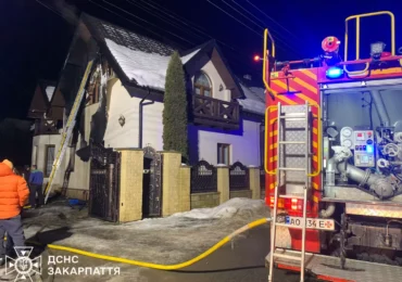 На Рахівщині вогнеборці запобігли знищенню житлового будинку