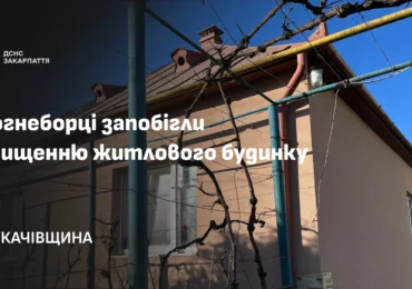 Вогнеборці Мукачівщини запобігли знищенню житлового будинку