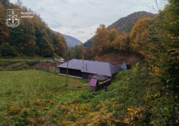 На Закарпатті лісничий самовільно збудував приватний садовий будинок для родини на землях лісфонду