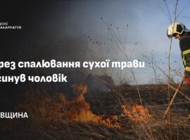 На Рахівщині під час спалювання сухостою загинув чоловік
