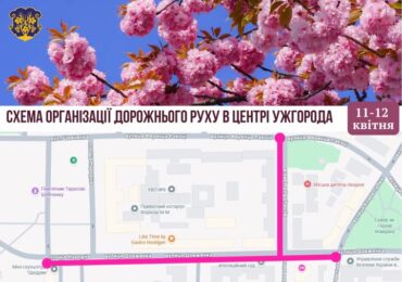 В Ужгороді на вихідні перекриють рух для транспорту вулицею Олександра Довженка