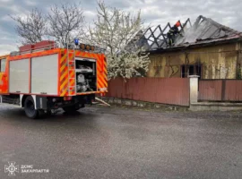 На Берегівщині внаслідок пожежі в житловому будинку загинув чоловік