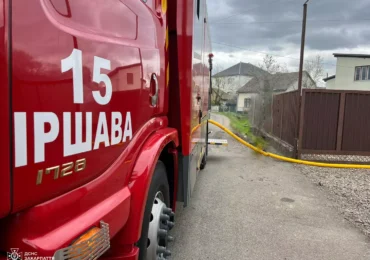 Іршавські рятувальники ліквідували пожежу в господарчій споруді