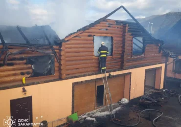 Вогнеборці Ужгородщини запобігли знищенню житлового будинку