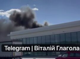 В Ужгороді на об’їзній дорозі сталася пожежа в новому автосалоні