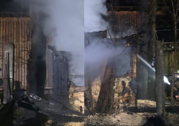 На Тячівщині горіла надвірна споруда