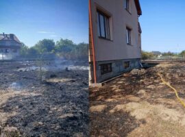 На Ужгородщині через займання сухої трави виникли дві пожежі