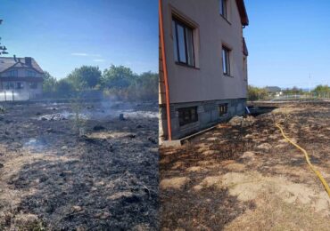 На Ужгородщині через займання сухої трави виникли дві пожежі