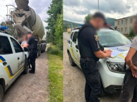 На Закарпатті покарали водія за злив бетонної суміші біля озера Синевир