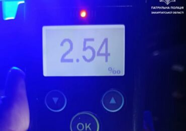 У Мукачеві зупинили водія Opel із 2,54 проміле алкоголю в крові