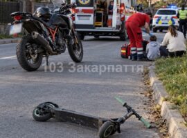 На Перечинщині мотоцикл наїхав на самокат: травмований 8-річний хлопчик
