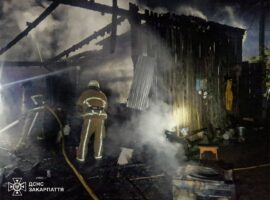 У Великому Бичкові пожежа пошкодила дах надвірної споруди